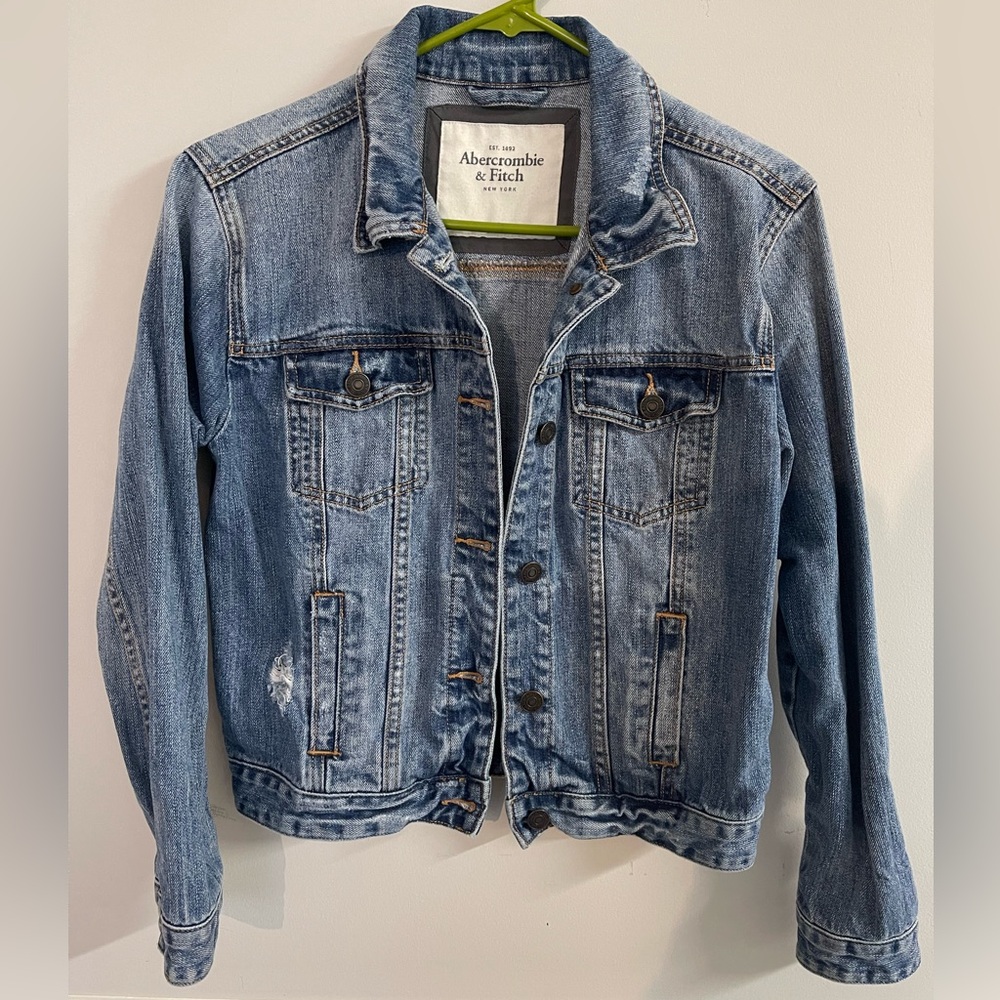 Abercrombie & Fitch Light Blue Denim Jacket